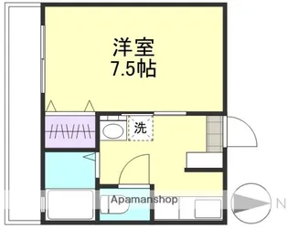 ガーディニアシティ稲荷町【3階】の間取り