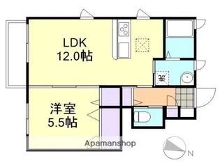 カリーノ【1階】の間取り