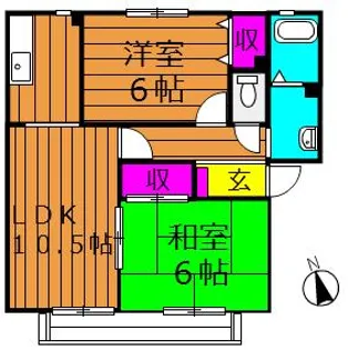 ビアン連島【B101号室】の間取り