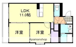 グランツ川辺【3階】の間取り