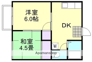 プレジール三宅【1階】の間取り