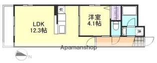 マリンパレスⅠ【3階】の間取り