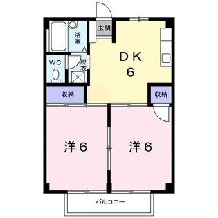 シティハイツ平成【2階】の間取り