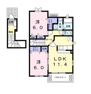 アドベントヒルズA【2階】の間取り