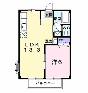サンハイツ西浦【2階】の間取り