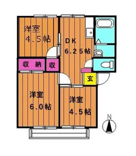 メゾン有明 C【101号室号室】の間取り