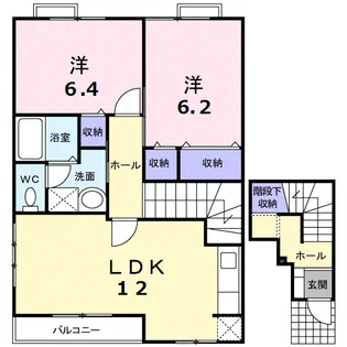 シーサイド西ノ浜B【201号室】の間取り