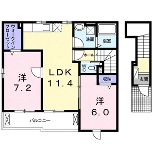 ネオ グランジェ【2階】の間取り