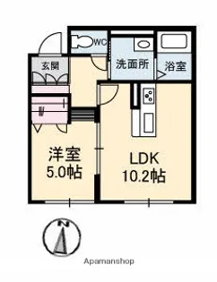 ジュモーレ【1階】の間取り