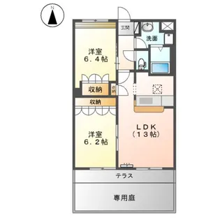 グラシアス【1階】の間取り
