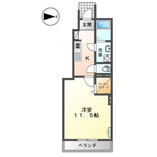 エトワール【1階】の間取り