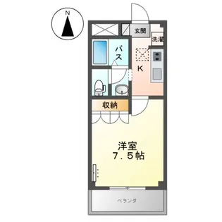 アクアビュー【1階】の間取り