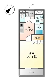 メゾン羽島【1階】の間取り