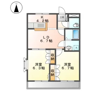VIVAT中野【2階】の間取り