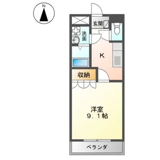 カーサ・Y【202号室】の間取り