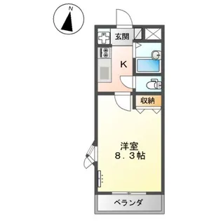 アムールパレスⅡ【2階】の間取り