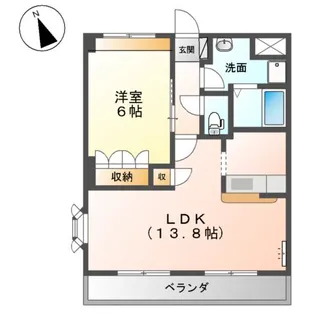 ソレイユ鉄屋【2階】の間取り