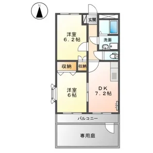 リーヴァ オルト【1階】の間取り