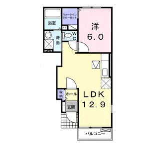 ルミネ長田A【1階】の間取り