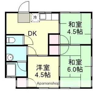 中島アパート【1階】の間取り