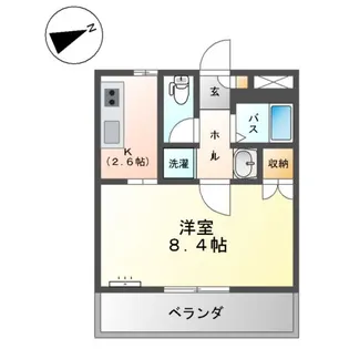 プリメール老松【1階】の間取り