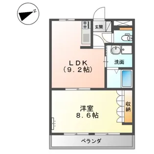 グランドハイム福田【2階】の間取り