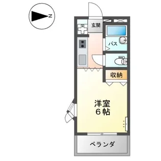 エスポワール老松【1階】の間取り