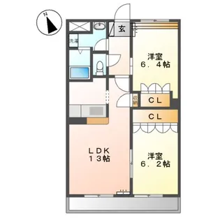 BLUE TERRA【2階】の間取り