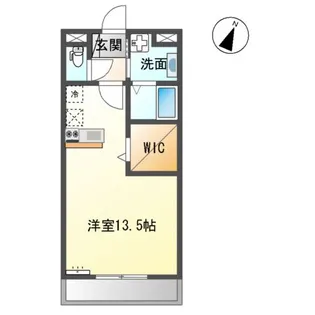 ハピネスオリーブ【2階】の間取り