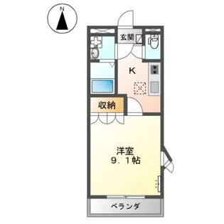 コンチェルト笠岡B【101号室】の間取り