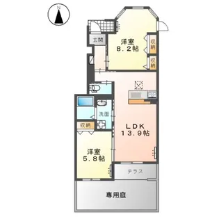 ベル ハピネス【1階】の間取り