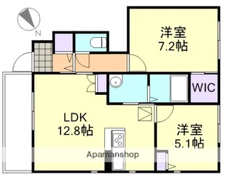 ル・クール B【1階】の間取り