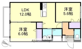 ヴィラレインボーB【2階】の間取り