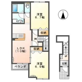 スイレンカ【2階】の間取り