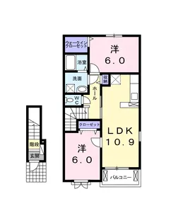 エトワール【2階】の間取り