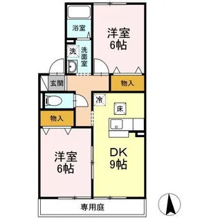 ウィルモア【1階】の間取り