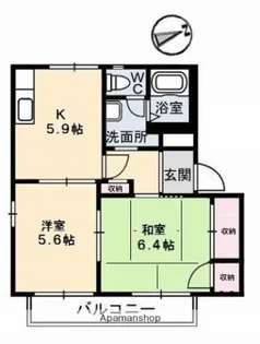 エクセルヴィオラ B棟【2階】の間取り