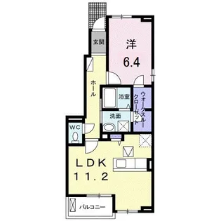 フォレスト ガーデン D【1階】の間取り