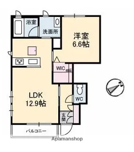 ヴィラ・アンテンヌ【1階】の間取り