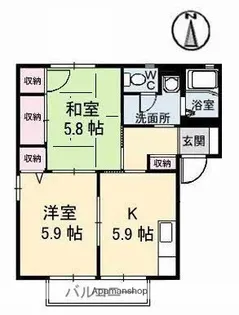 エクセルヴィオラ A棟【2階】の間取り