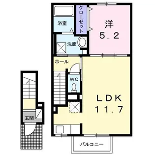 コットン フィールド【204号室】の間取り