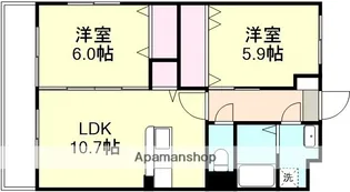 マンション・裕【1階】の間取り