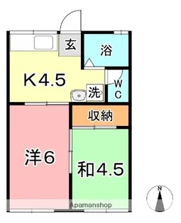ラ・プランタン【1階】の間取り