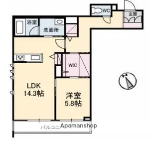 リーストソフィア【2階】の間取り