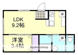 1LDKの間取り画像