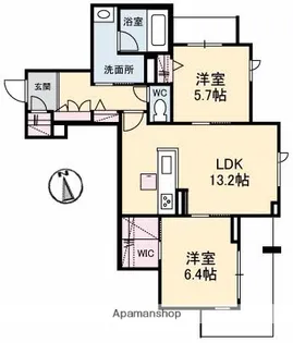 フローラ【1階】の間取り