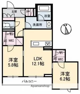 フローラ【3階】の間取り