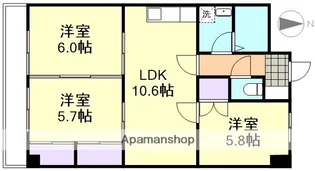 セントエルモ里庄【6階】の間取り