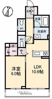 ラ プロスペリテ B棟【2階】の間取り