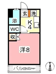 サンライズ【4階】の間取り